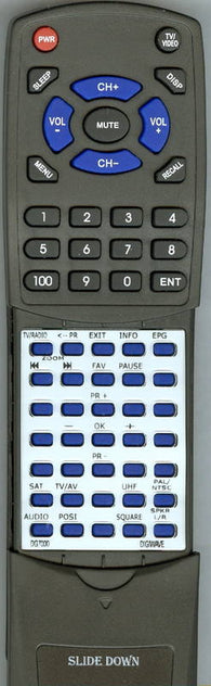 DIGIWAVE RTDG7000 Replacement Remote