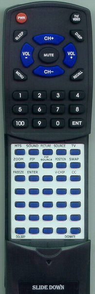 DIGIMATE DGL3201 Replacement Remote