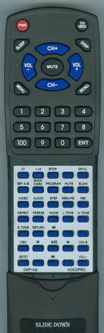 VOCOPRO RTDKP10G Replacement Remote