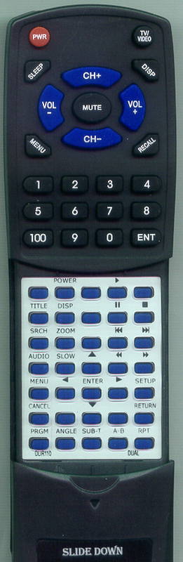 DUAL XDVD180 Replacement Remote Control - Thumbnail 4