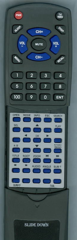 DUAL XDVD180 Replacement Remote Control - Thumbnail 3