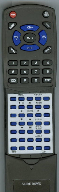 COBY RTDP102 Replacement Remote