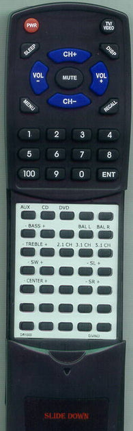 DIGITAL RESEARCH DAV51 Replacement Remote