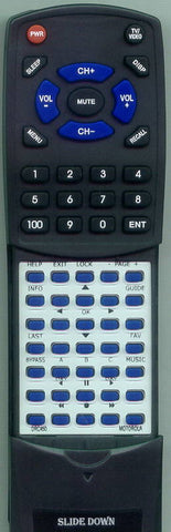 MOTOROLA RTDRC450 Replacement Remote