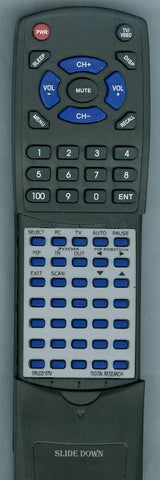 DIGITAL RESEARCH RTDRLCD15TV Replacement Remote