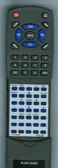 DIGITAL LABS DT191SA Replacement Remote