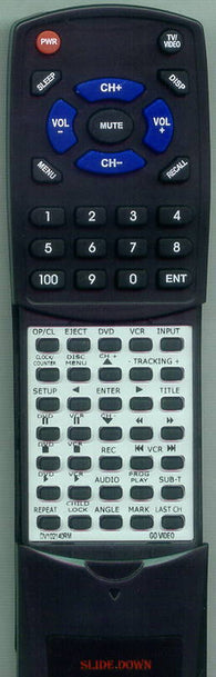 GO VIDEO DV3140 Replacement Remote