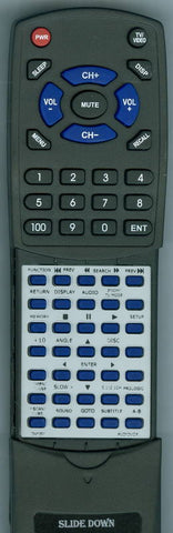 AUDIOVOX RTDV1201 Replacement Remote