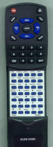 AUDIOVOX RTDV1600 Replacement Remote