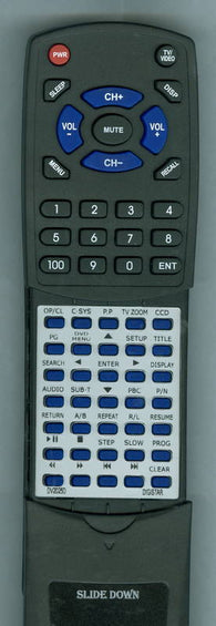 DIGISTAR DV2025D Replacement Remote