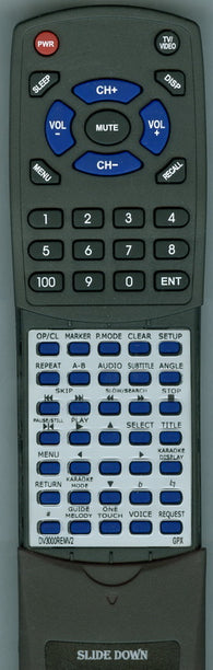 GPX DV3000REMV2 Replacement Remote