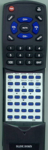 BENQ DV3750 Replacement Remote