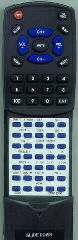 DIVINCI SOUND RTDV7010 Replacement Remote