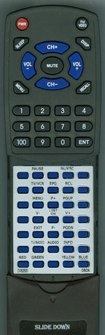 ORION DVB2500 Replacement Remote