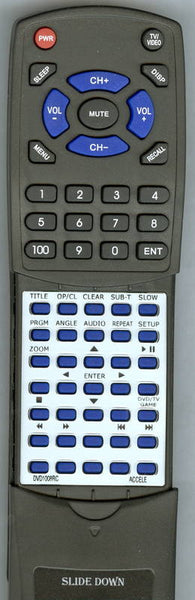 ACCELE DVD1008 Replacement Remote