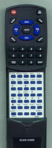 CLASSIC RTDVD102 Replacement Remote