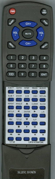 CURT RTDVD1046 Replacement Remote