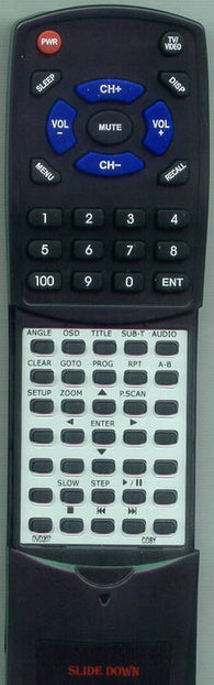 COBY RTDVD207 Replacement Remote