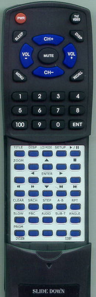 COBY TFDVD5605 Replacement Remote