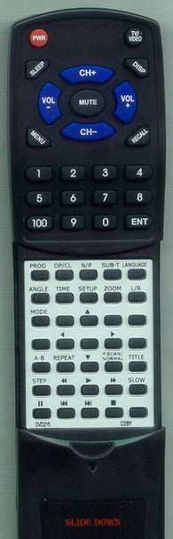 COBY RTDVD215 Replacement Remote