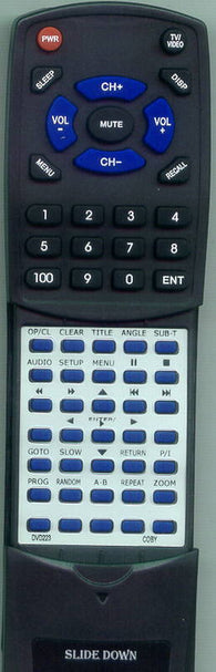 COBY RTDVD223 Replacement Remote