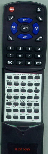 COBY DVD524 Replacement Remote