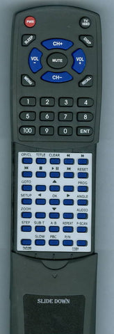 COBY DVD288 Replacement Remote