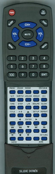ASTAR DVD3100 Replacement Remote