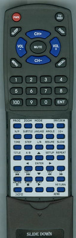 ASTAR RTDVD3100 Replacement Remote