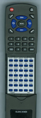 FARENHEIT DVD16T Replacement Remote