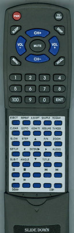 COBY RTDVD404 Replacement Remote