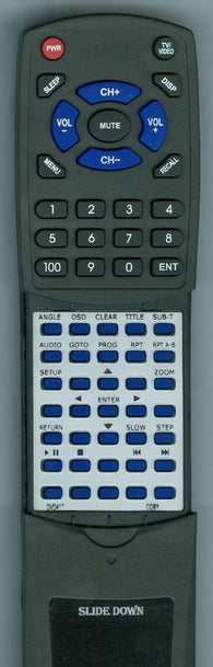 COBY RTDVD417 Replacement Remote