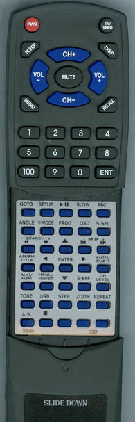 COBY RTDVD468COBY Replacement Remote