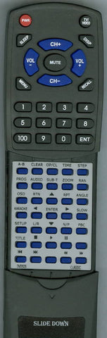 CLASSIC RTDVD52S Replacement Remote