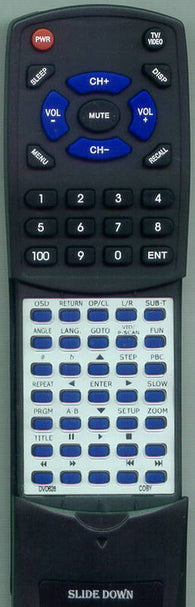 COBY RTDVD628 Replacement Remote