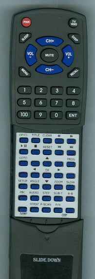 COBY RTDVD657 Replacement Remote