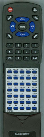 LASONIC DVD7065 Replacement Remote