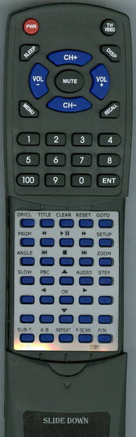 COBY RTDVD765 Replacement Remote