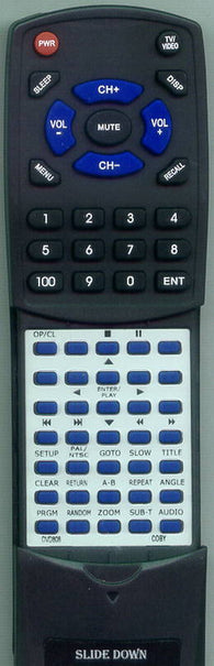 COBY RTDVD808 Replacement Remote