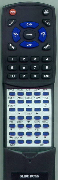 COBY RTDVD815 Replacement Remote