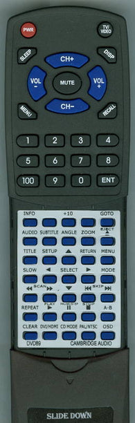CA RTDVD89 Replacement Remote