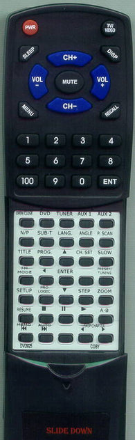 COBY RTDVD925 Replacement Remote