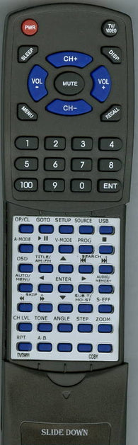 COBY RTDVD968 Replacement Remote