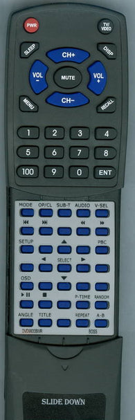 BOSS RTDVD9800BWR Replacement Remote
