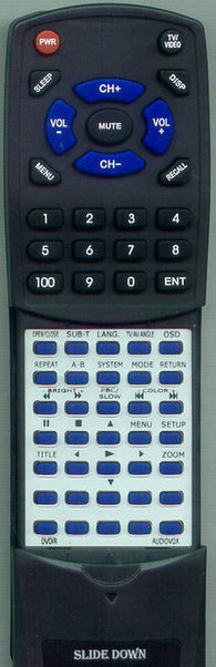 AUDIOVOX RC168 Replacement Remote