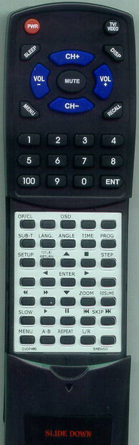 DAEWOO DVDP480 Replacement Remote