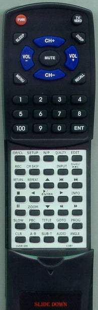 COBY RTDVDR1200 Replacement Remote
