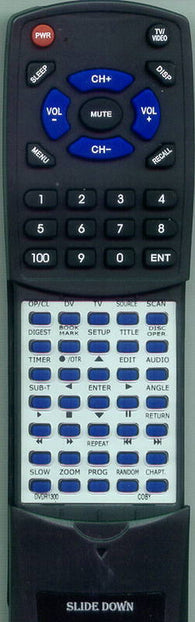COBY RTDVDR1300 Replacement Remote