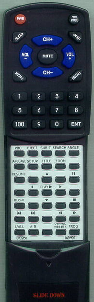 DAEWOO DVDS150 Replacement Remote