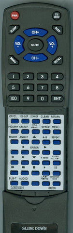 LEXICON DV1ZK07AK0010 Replacement Remote